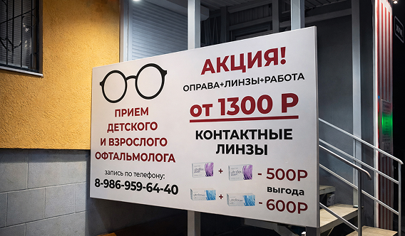 Вывеска из композита